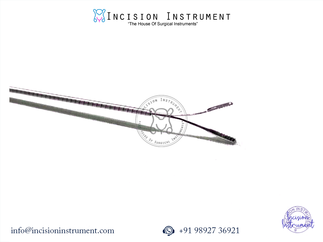 Laparoscopic flexible biprong 4Fr 60cm stainless steel reusable surgical instrument