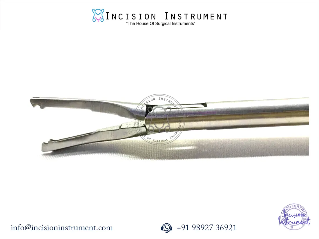 Laparoscopic Hem-o-Lok applier yellow 10mm stainless steel instrument