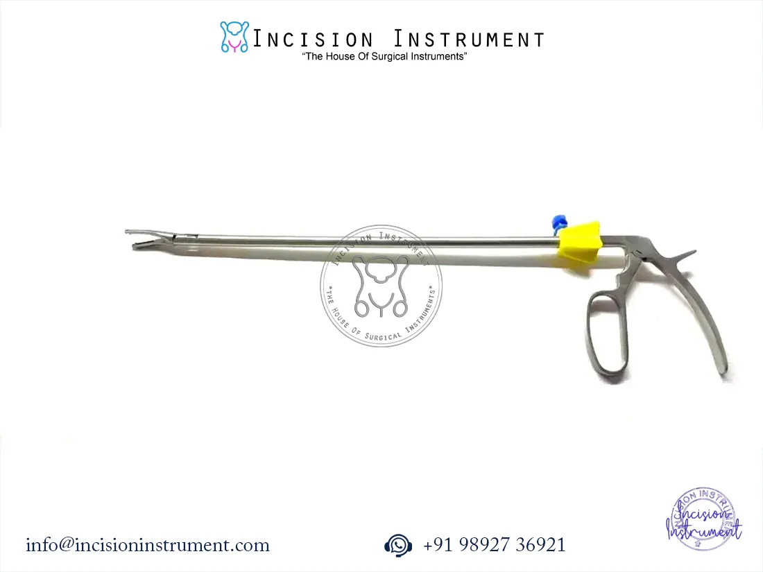 Laparoscopic Hem-o-Lok applier yellow 10mm stainless steel instrument