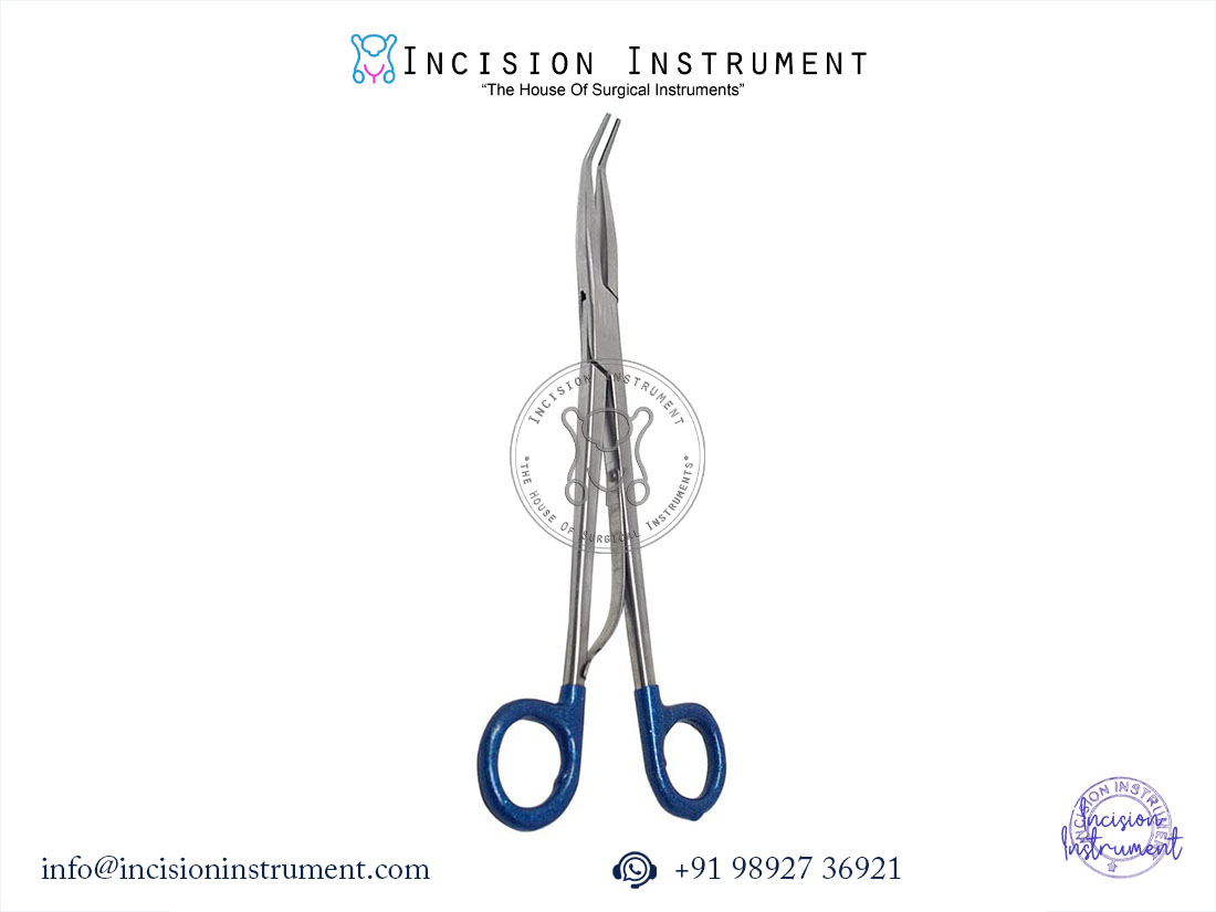 Open clip applicator stainless steel surgical instrument for ligation