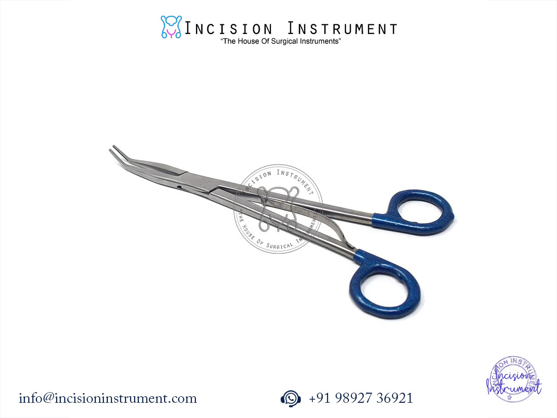 Open clip applicator stainless steel surgical instrument for ligation