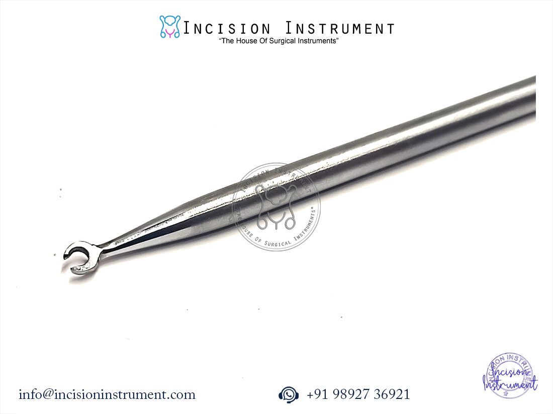 Laparoscopic 3mm hook knot pusher surgical instrument