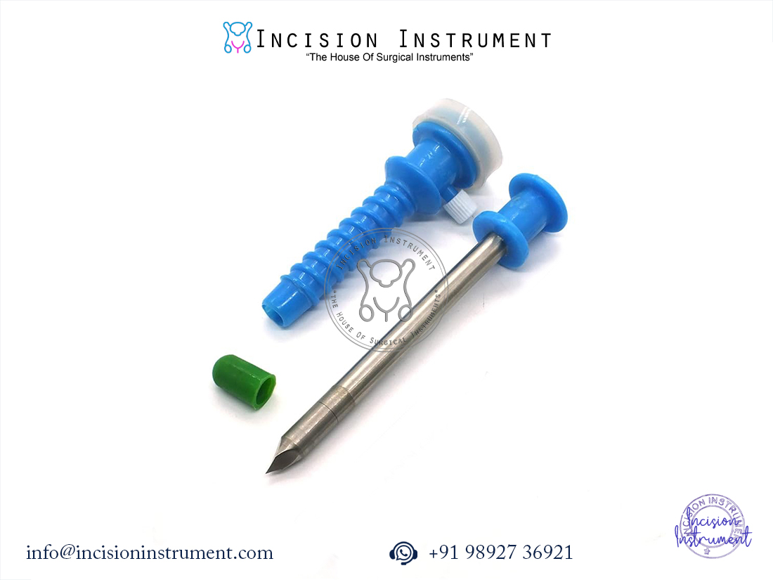 Disposable laparoscopy apple trocar set with 5mm and 10mm sizes, CE certified surgical instrument