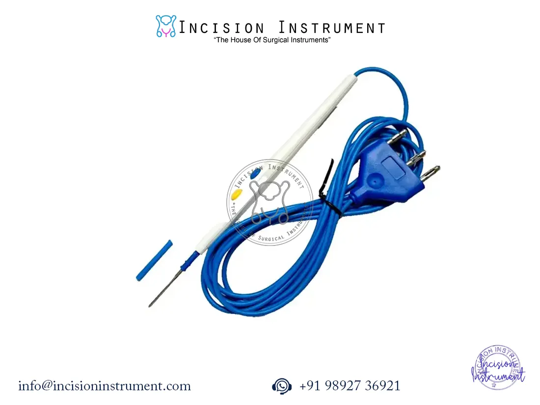 Disposable laparoscopic cautery pencil stainless steel CE certified surgical instrument