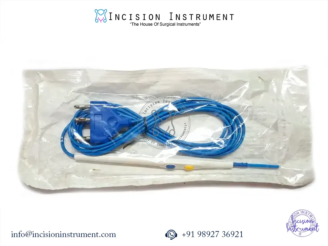 Disposable laparoscopic cautery pencil stainless steel CE certified surgical instrument