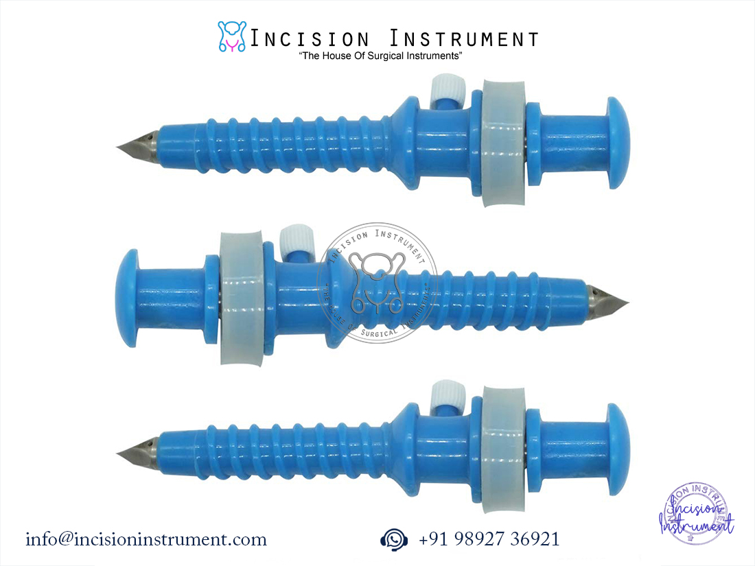 Laparoscopy apple trocar disposable 10mm pack of 3 CE certified surgical instrument