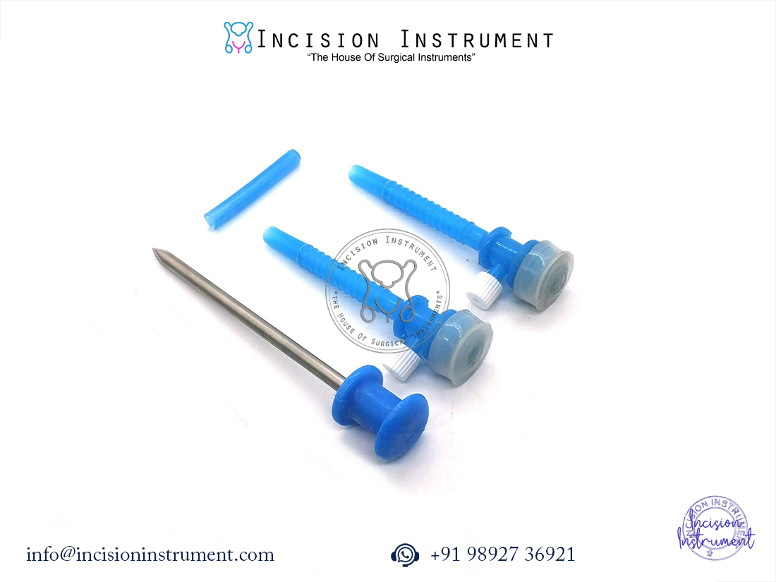 Laparoscopy apple trocar disposable 5mm pack of 4 CE certified surgical instrument