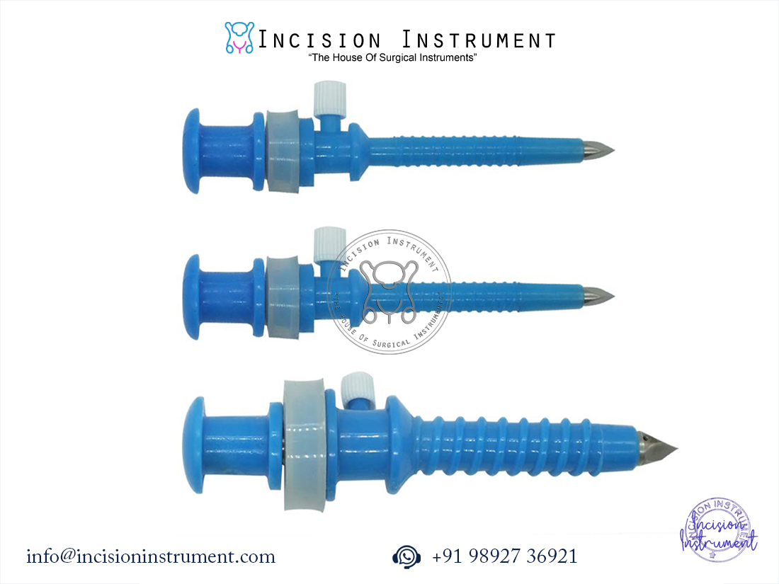 Laparoscopy apple trocar disposable 5mm and 10mm pack of 3 CE certified