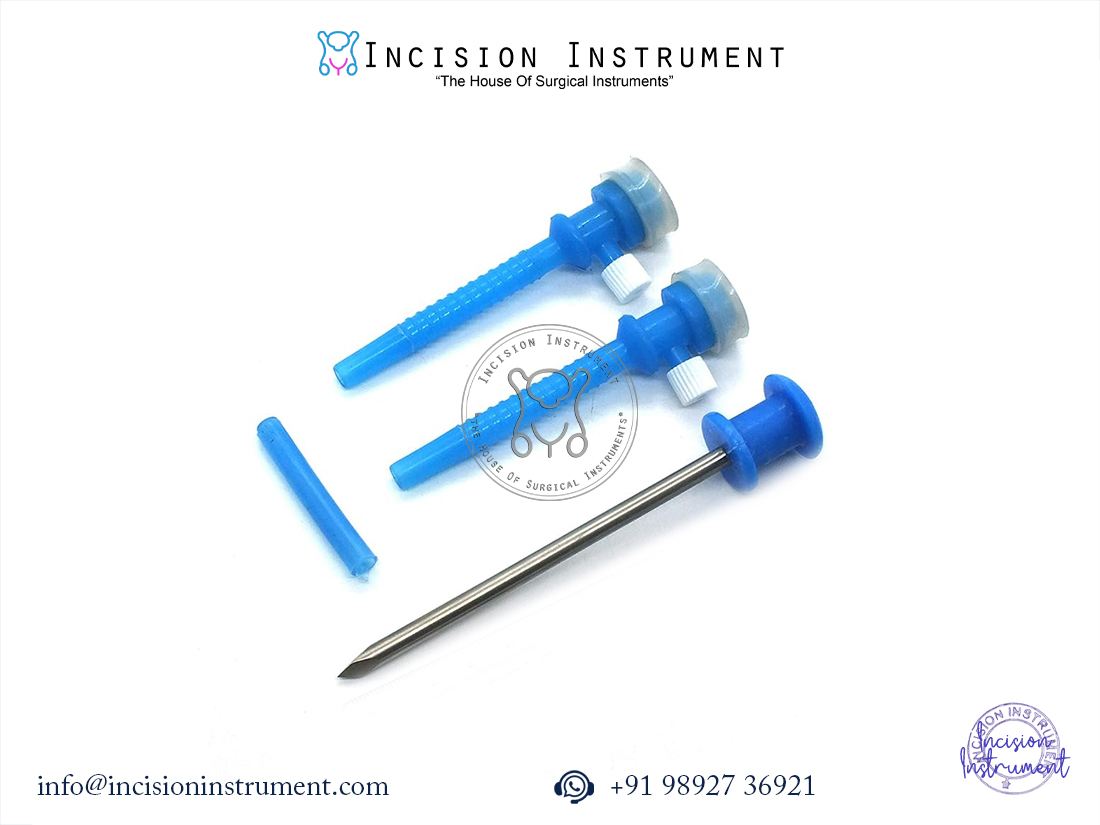 Laparoscopy apple trocar disposable 5mm and 10mm pack of 3 CE certified instrument