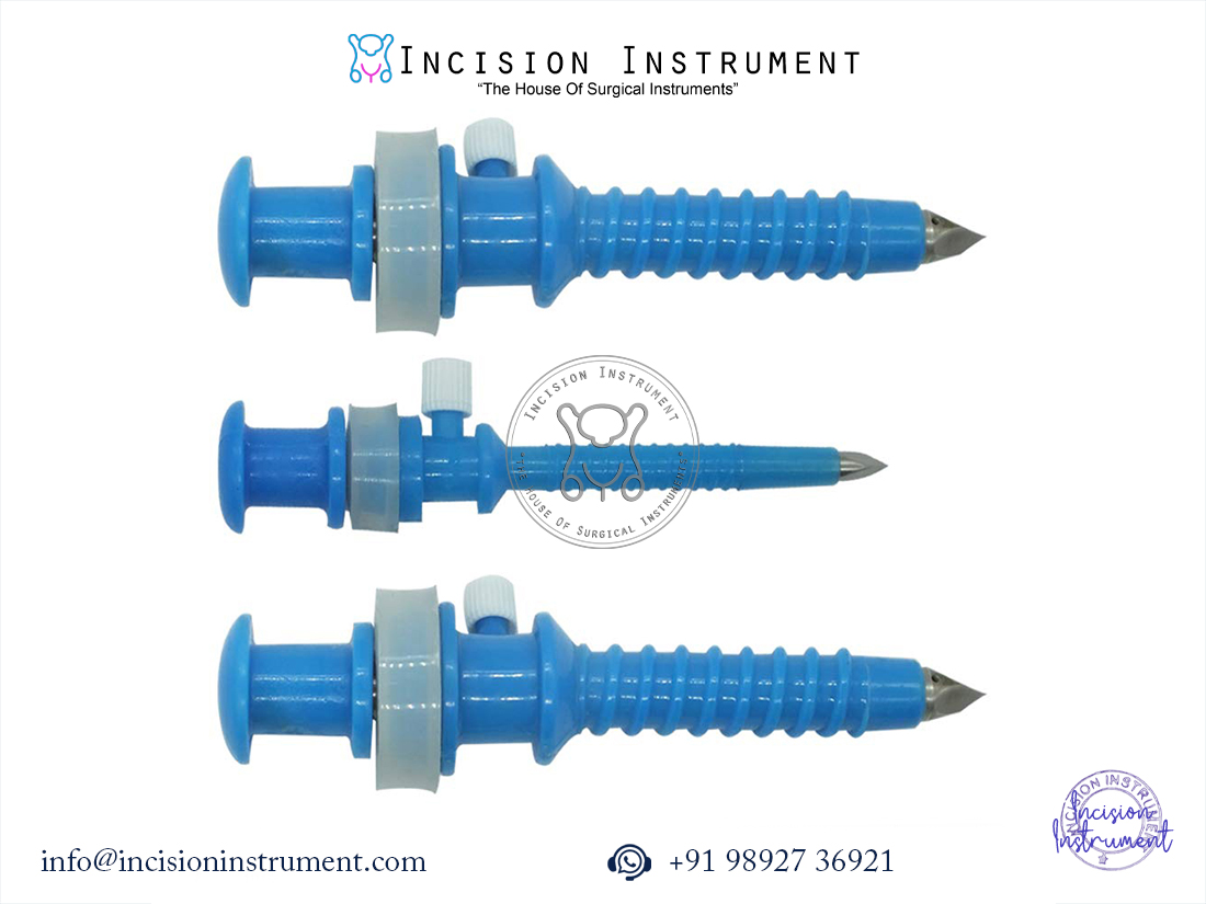 Laparoscopy apple trocar disposable 5mm and 10mm pack of 3 CE certified instrument