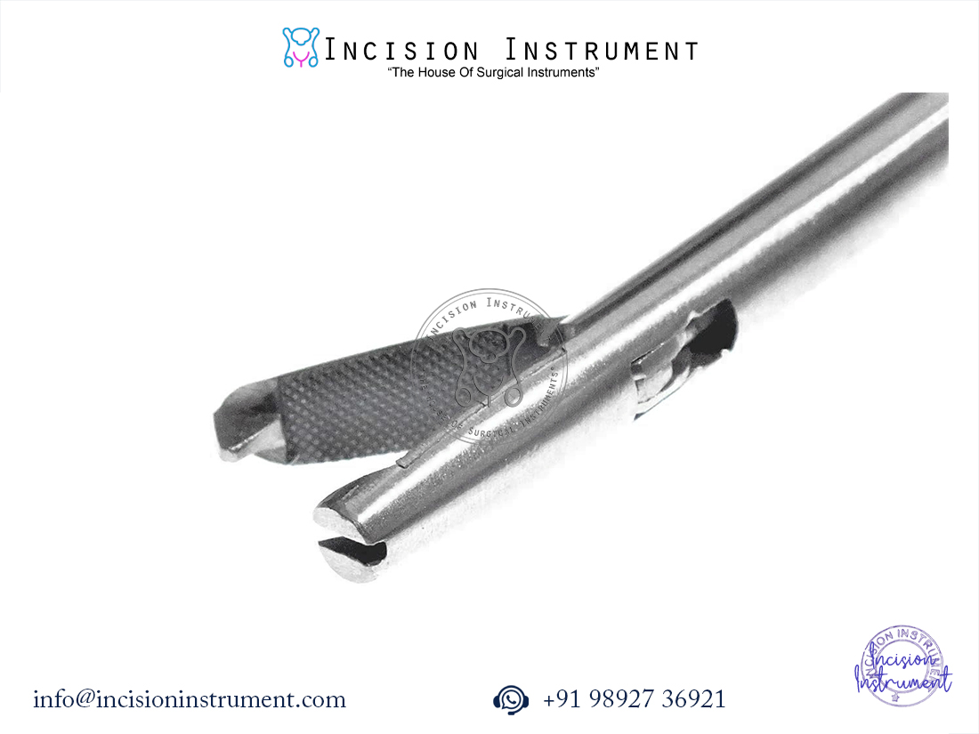 Ethicon 5mm x 330mm laparoscopic needle holder with gold handle stainless steel surgical instrument