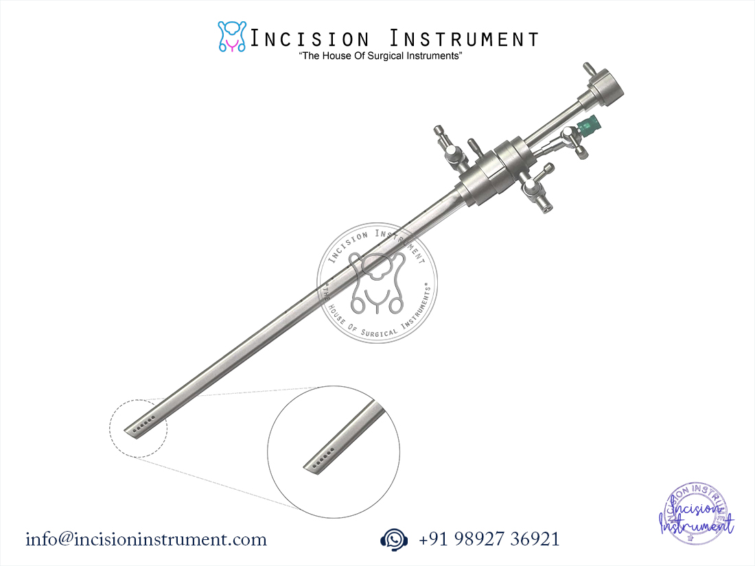 Hysteroscope operative sheath 2.9mm double channel Bettocchi type CE certified surgical instrument