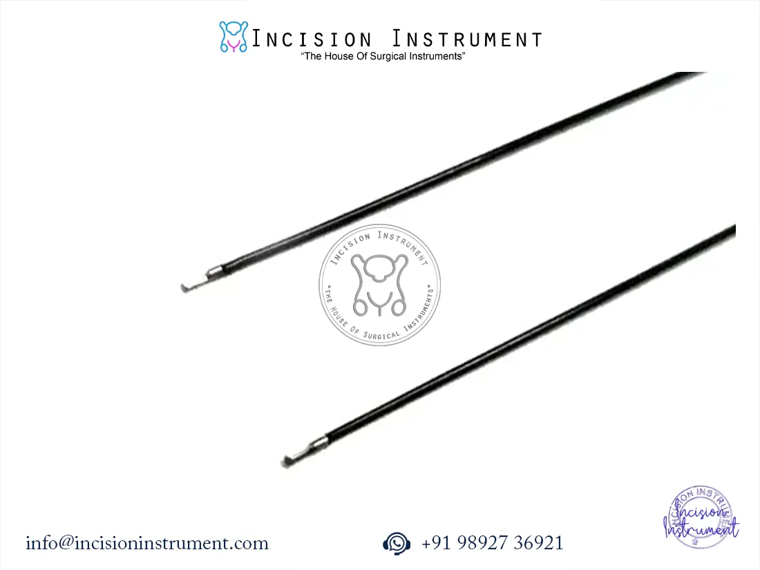 Hysteroscopy monopolar L-hook 5Fr 40cm with cable stainless steel CE certified surgical instrument