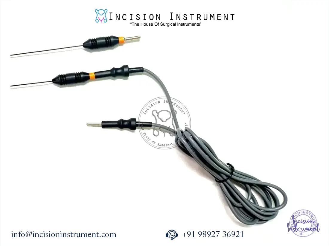 Hysteroscopy monopolar L-hook 5Fr 40cm with cable stainless steel CE certified surgical instrument
