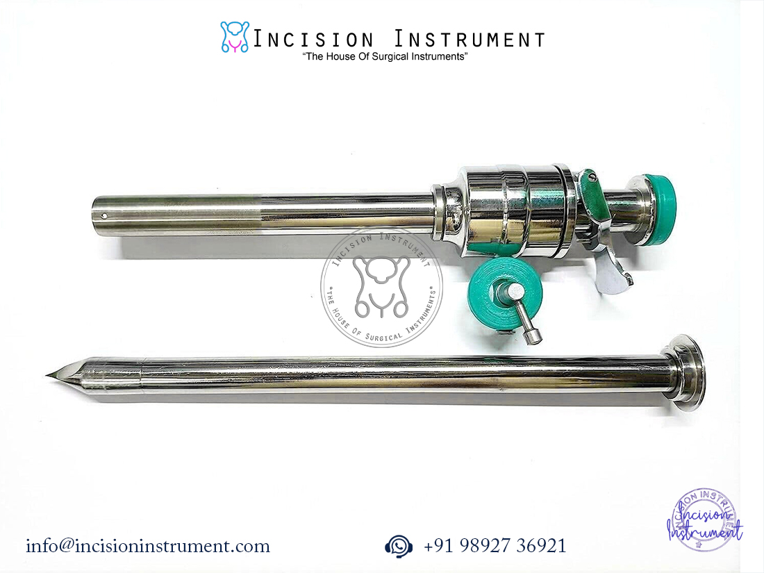 laparoscopic 12mm trocar cannula stainless steel surgical instrument