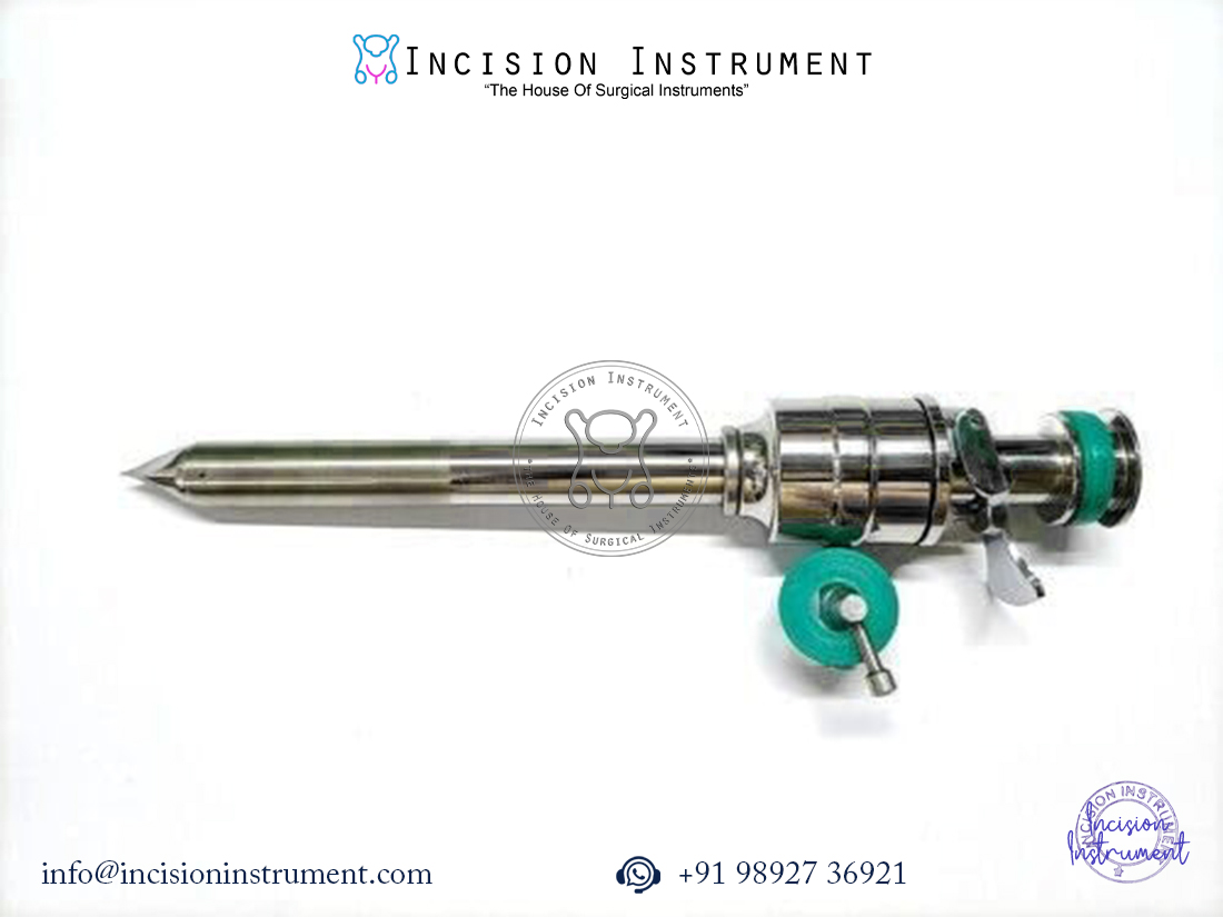 laparoscopic 12mm trocar cannula stainless steel surgical instrument