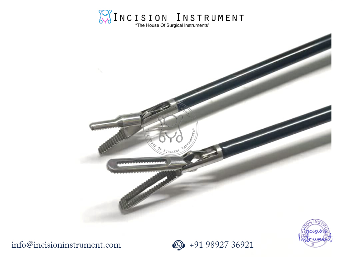 Laparoscopic 5mm dolphin nose and fenestrated grasper stainless steel instruments