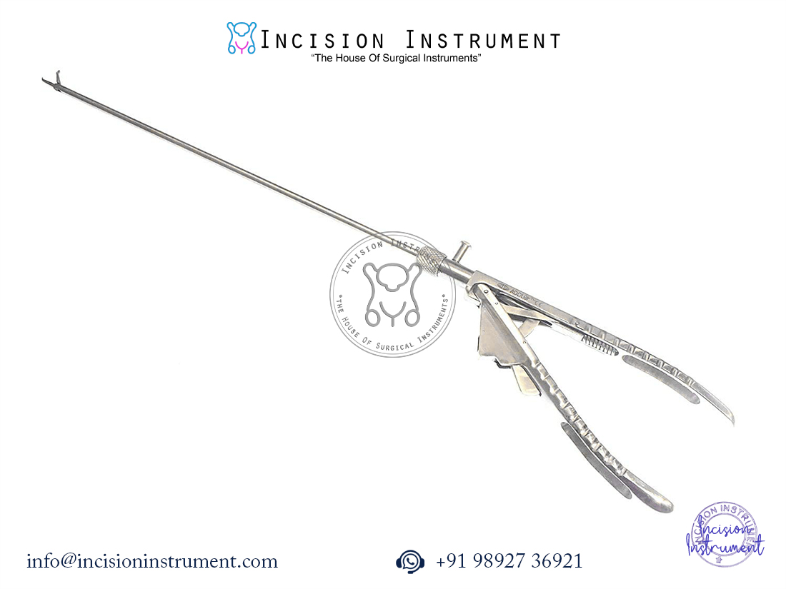 Laparoscopic 5mm Ethicon type tooth needle holder stainless steel surgical instrument