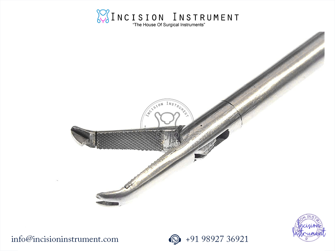 Laparoscopic 5mm Ethicon type tooth needle holder stainless steel surgical instrument