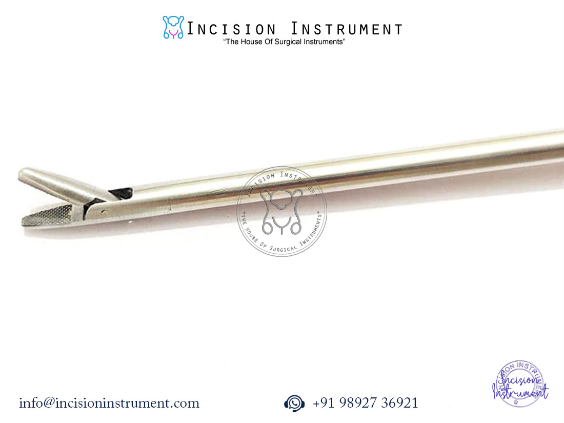 Laparoscopic 5mm Ethicon type straight needle holder with golden handle stainless steel surgical instrument