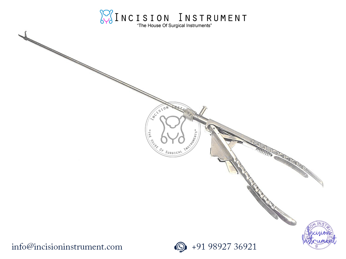 Laparoscopic 5mm Ethicon type tooth jaw needle holder stainless steel surgical instrument
