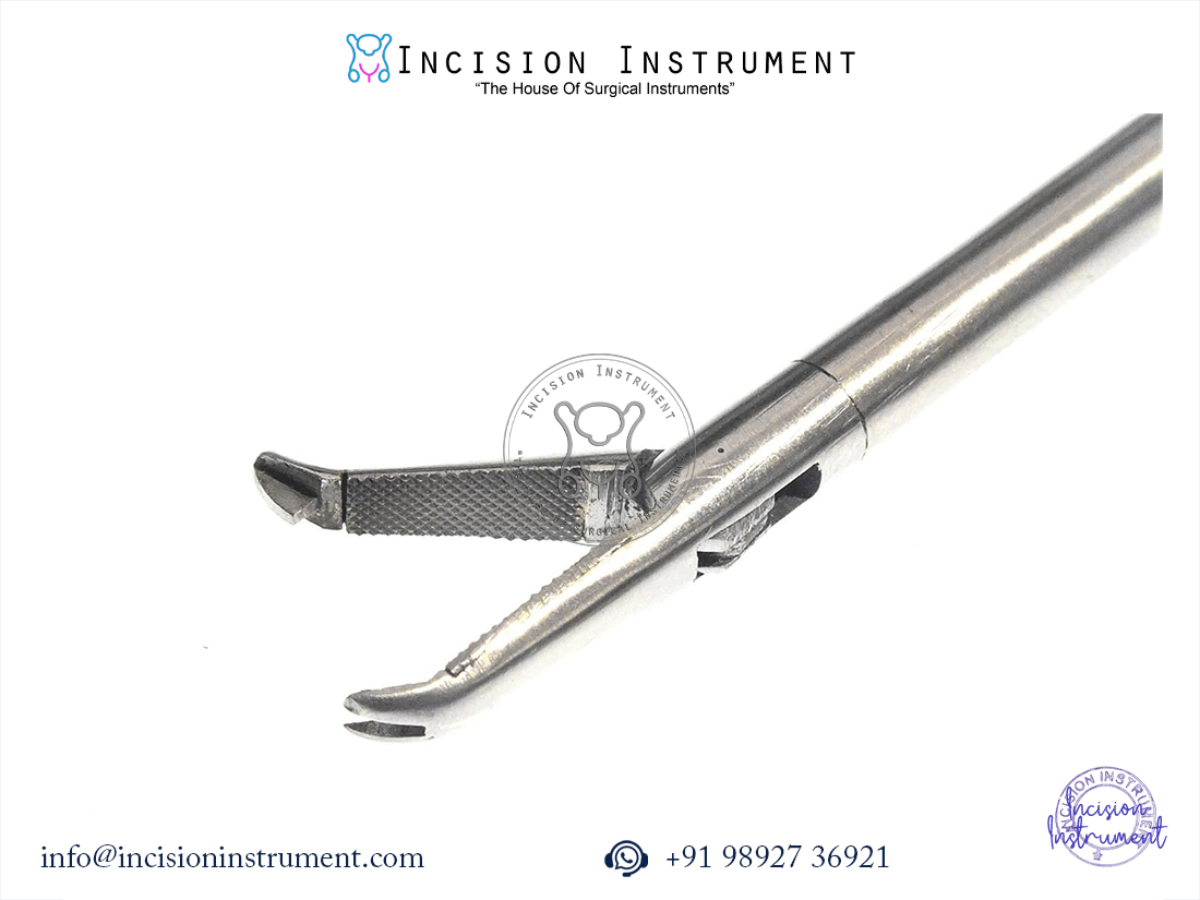 Laparoscopic 5mm Ethicon type tooth jaw needle holder stainless steel surgical instrument