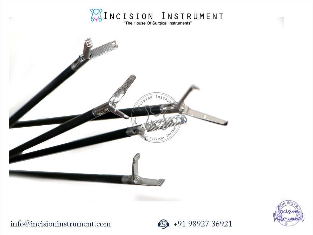 Laparoscopic Cobra Claw Dolphin Tenaculum Allies Crocie Olmi 5mm Forceps CE Certified