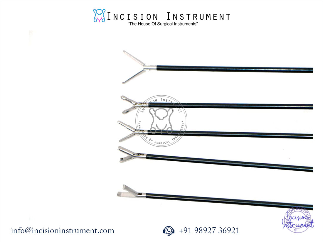 Laparoscopic 5mm grasper and dissector set Cobra claw Dolphin Duck Bill Fundus Allies CE certified