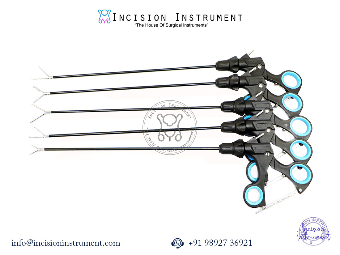 Laparoscopic Claw Rat Tooth Tenaculum Hunter Crocie Olmi Grasper Forceps 5mm CE Certified