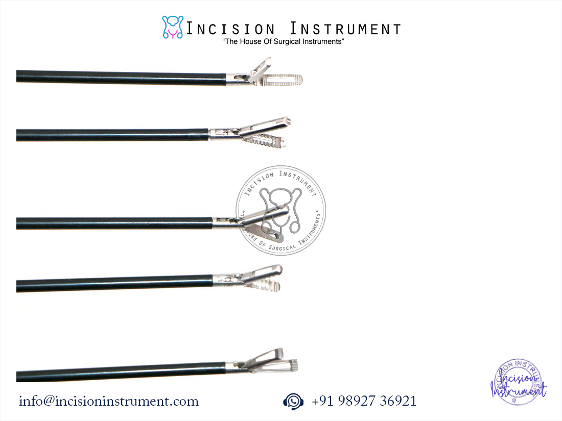 Laparoscopic 5mm DORSEY Fenestrated Alligator Endoclinch Allies Toothed Stomach Grasper Forceps CE Certified