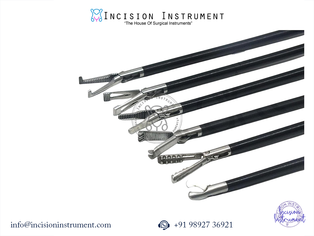 Laparoscopic 5mm grasper insert set with handle endoscopy surgical instruments set of 7
