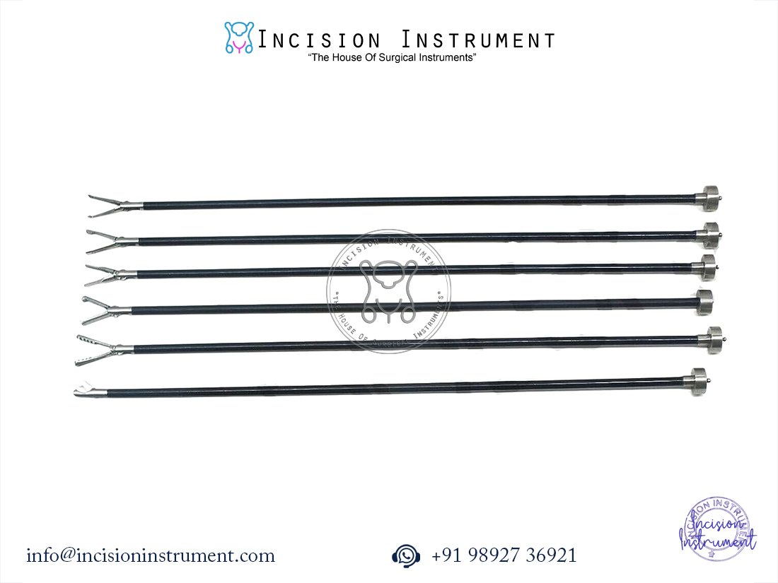 Laparoscopic 5mm grasper insert set with handle endoscopy surgical instruments set of 7