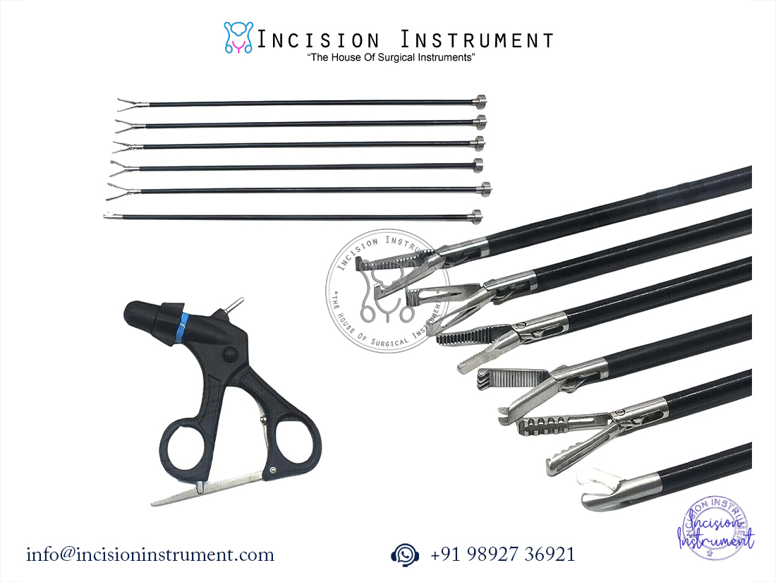 Laparoscopic 5mm grasper insert set with handle endoscopy surgical instruments set of 7