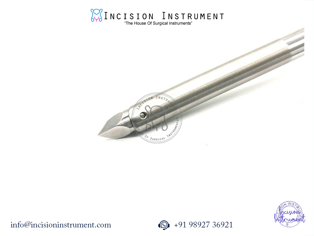 laparoscopic 5mm oblique trocar with cannula stainless steel CE