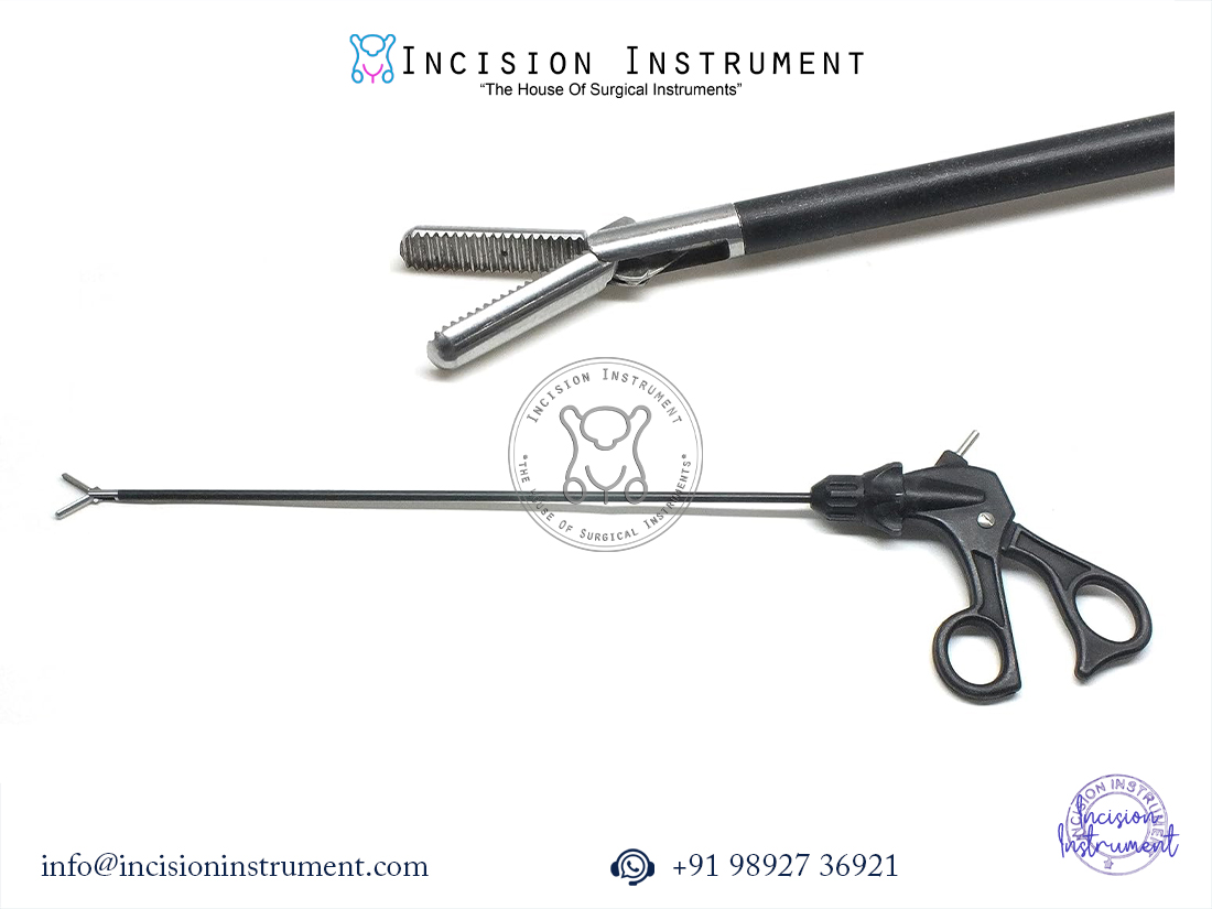 Laparoscopic 5mm serrated grasper endoscopy surgical instrument stainless steel