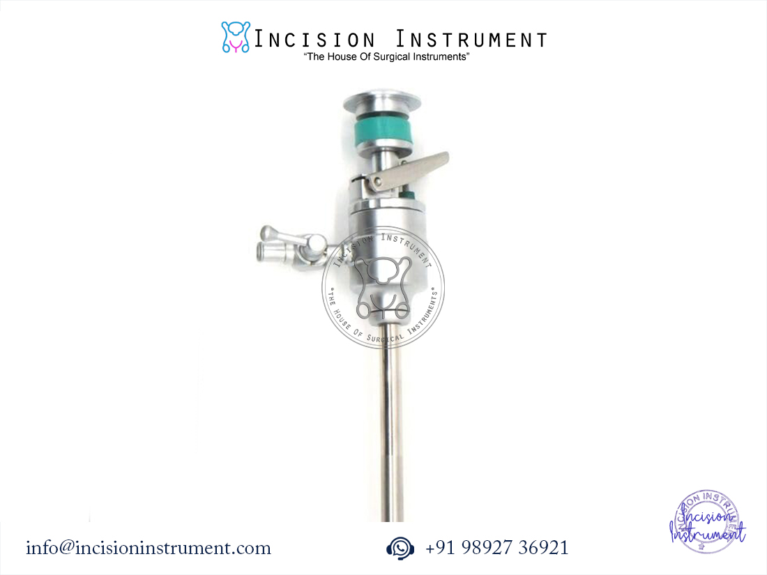 laparoscopic 5mm trocar cannula set of 3 stainless steel surgical instrument