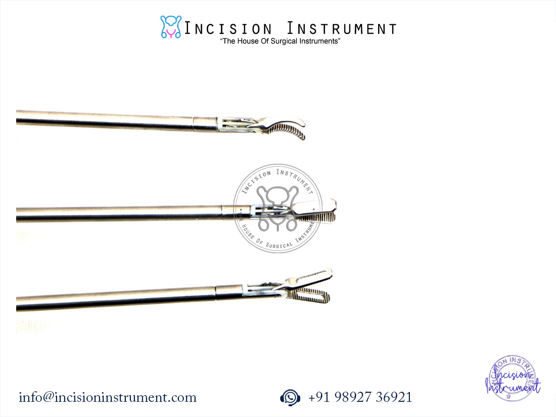 Laparoscopic Bipolar Maryland Ruby Fenestrated Forceps 5mm x 330mm CE Certified