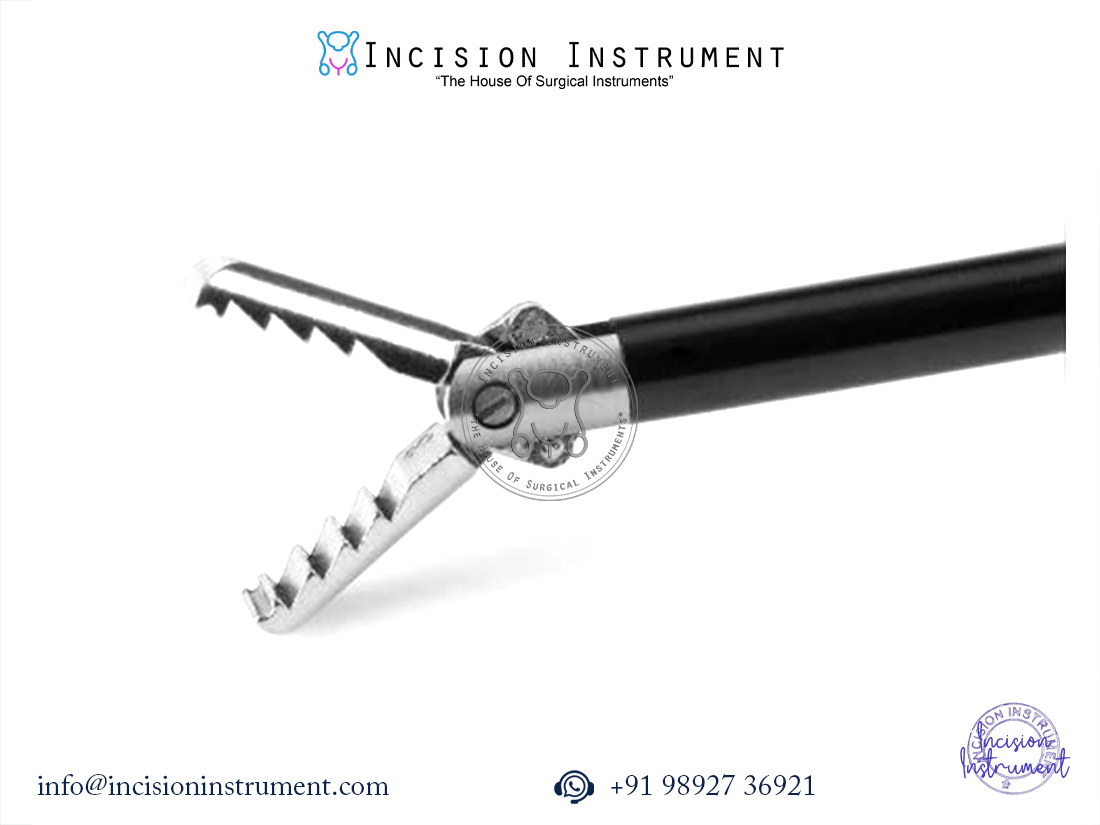 Laparoscopic alligator grasper forceps 5mm x 330mm CE certified