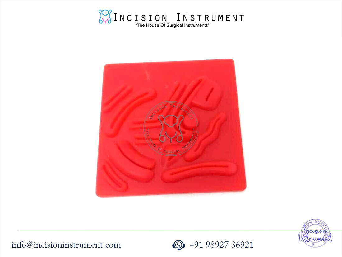 Laparoscopic Storz Type Babcock Grasper 5mm x 330mm with Silicon Skin Suture Pad 10cm x 10cm surgical laparoscopic instruments