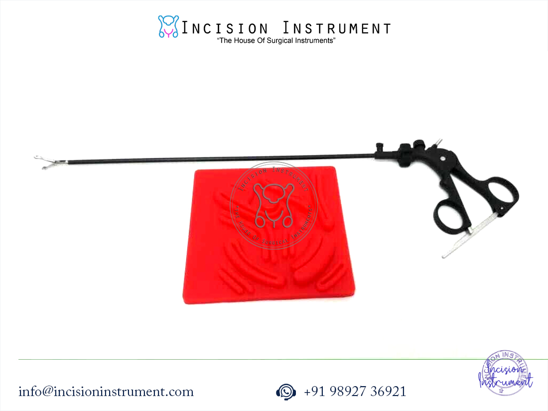Laparoscopic Storz Type Babcock Grasper 5mm x 330mm with Silicon Skin Suture Pad 10cm x 10cm surgical laparoscopic instruments