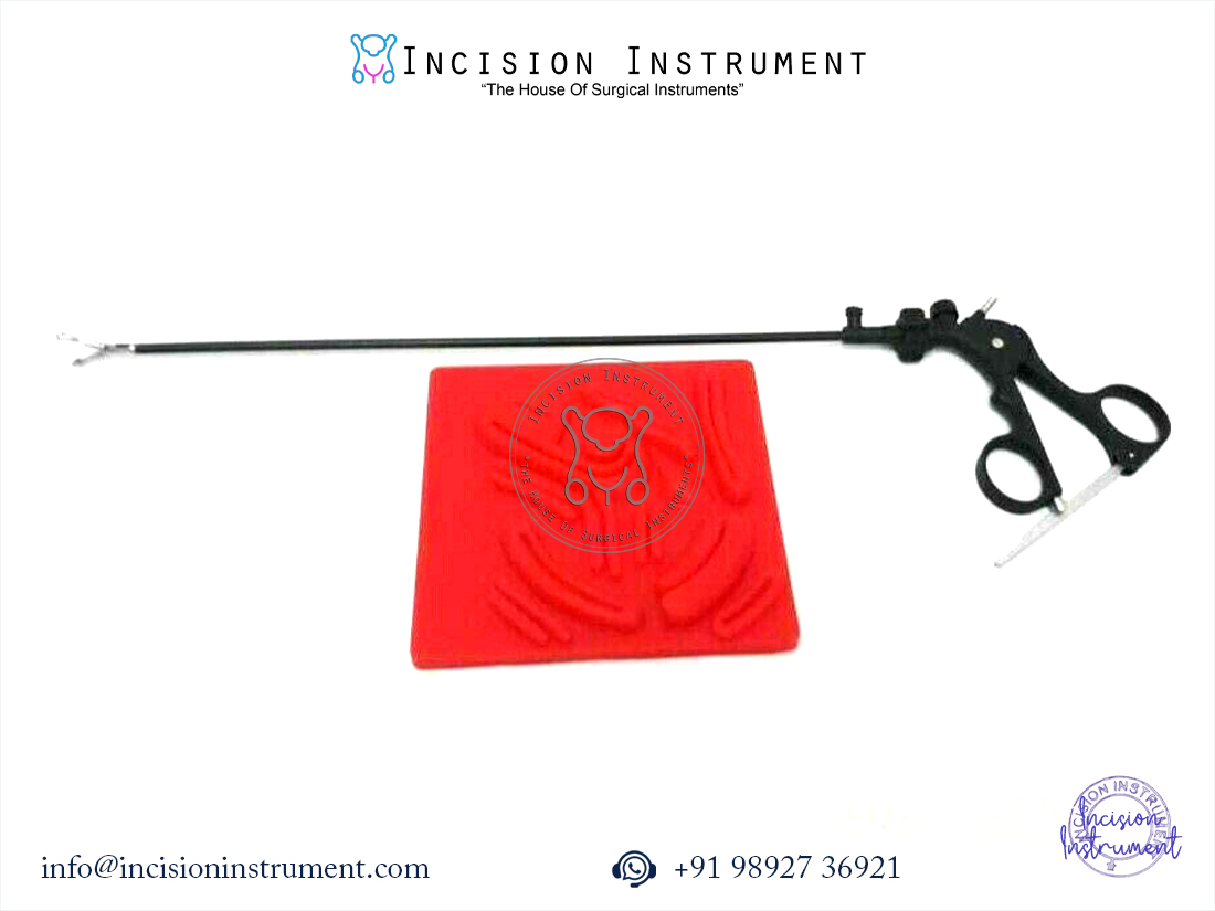 Laparoscopic Storz Type Babcock Grasper 5mm x 330mm with Silicon Skin Suture Pad 10cm x 10cm surgical laparoscopic instruments