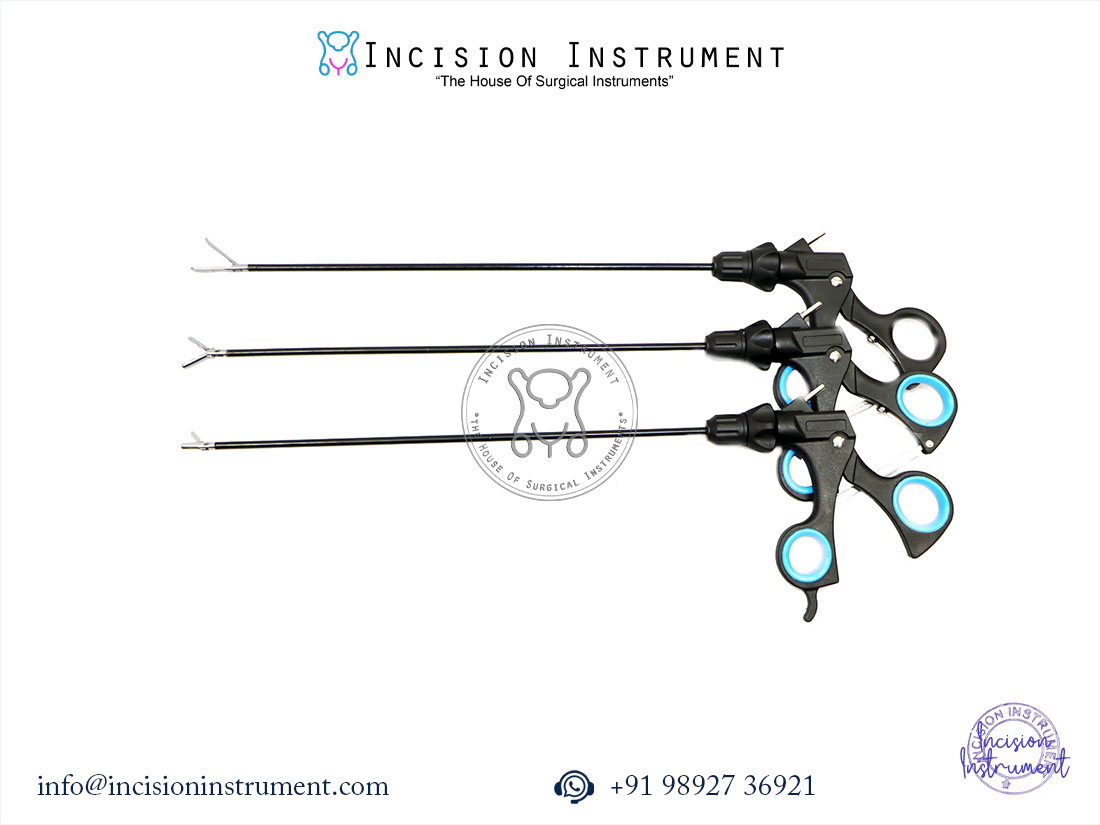 Laparoscopic 5mm biopsy punch and grasper forceps set Universal Maxi Crocie Olmi CE certified