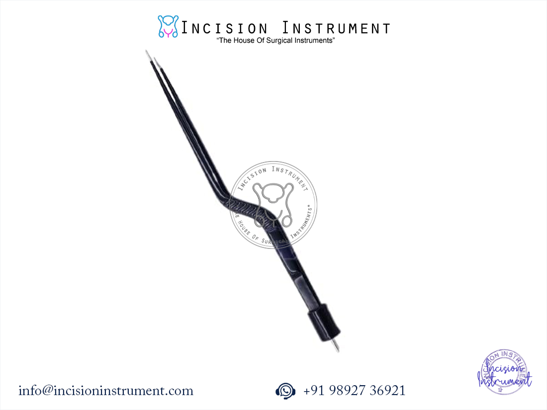 Laparoscopic bipolar bayonet forceps reusable stainless steel CE