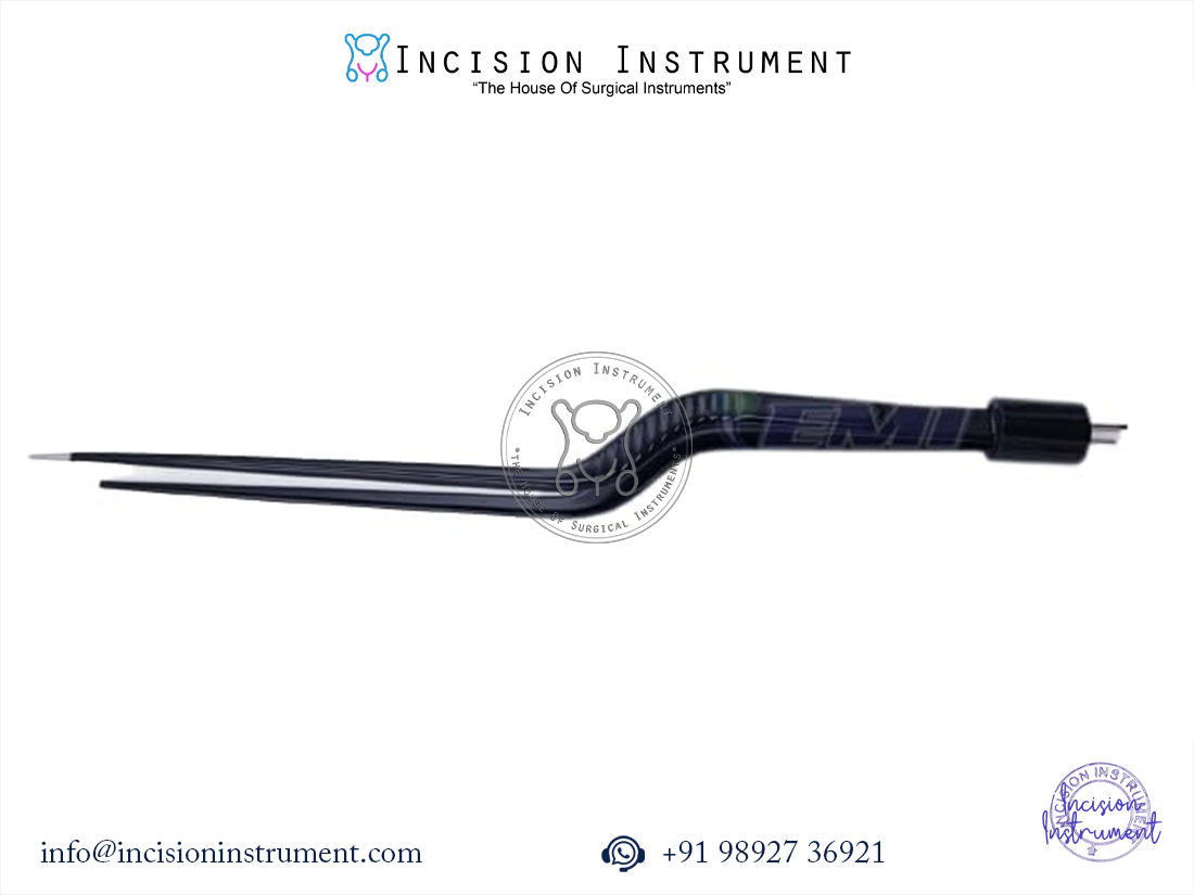 Laparoscopic bipolar bayonet forceps reusable stainless steel CE