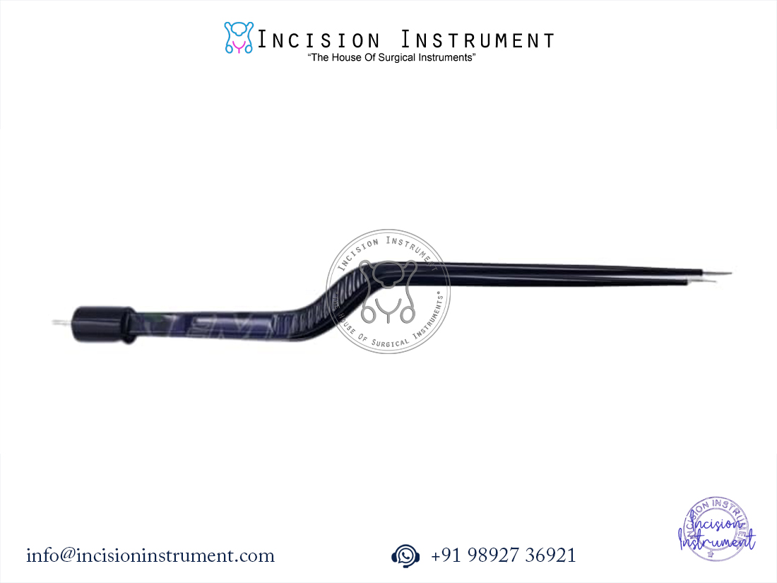 Laparoscopic bipolar bayonet forceps reusable stainless steel CE