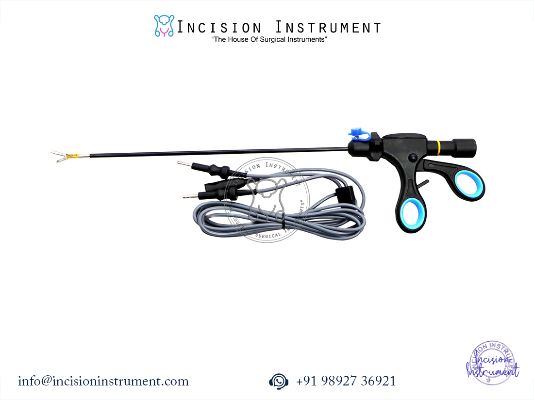 Laparoscopic bipolar fenestrated bowel dissector 5mm stainless steel surgical instrument with bipolar cable