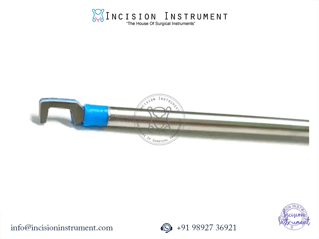 Laparoscopic bipolar L-hook electrode stainless steel reusable CE certified instrument