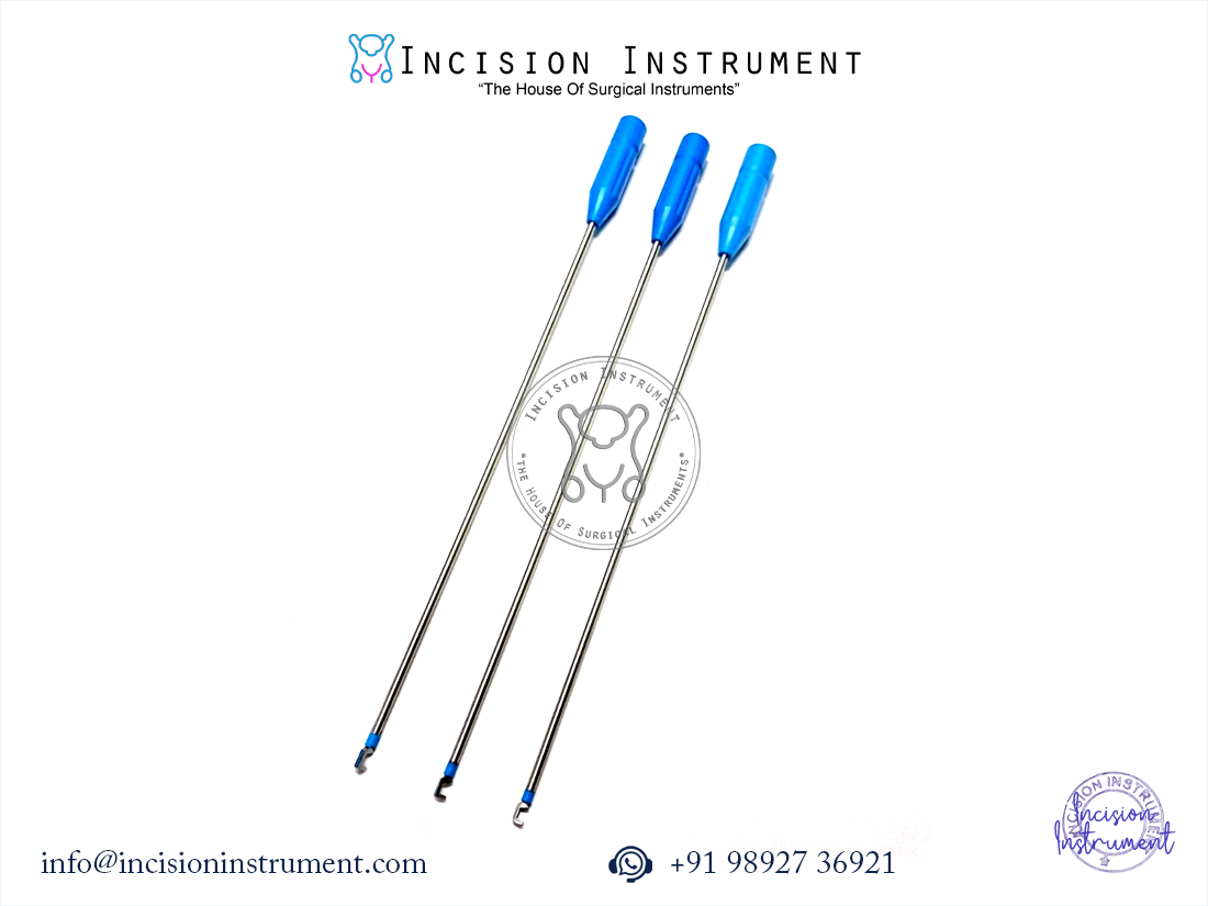 Laparoscopic bipolar L-hook electrode stainless steel reusable CE certified instrument