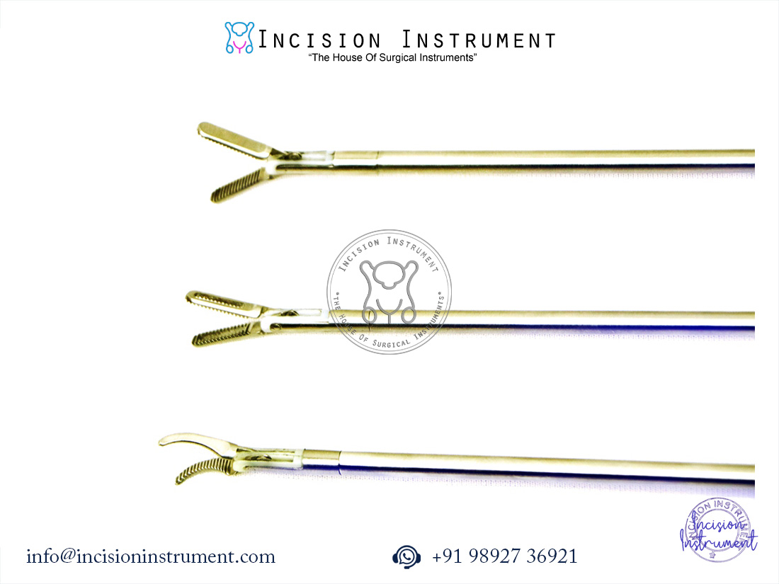 Laparoscopic Bipolar Maryland Ruby Fenestrated Forceps 5mm x 330mm CE Certified