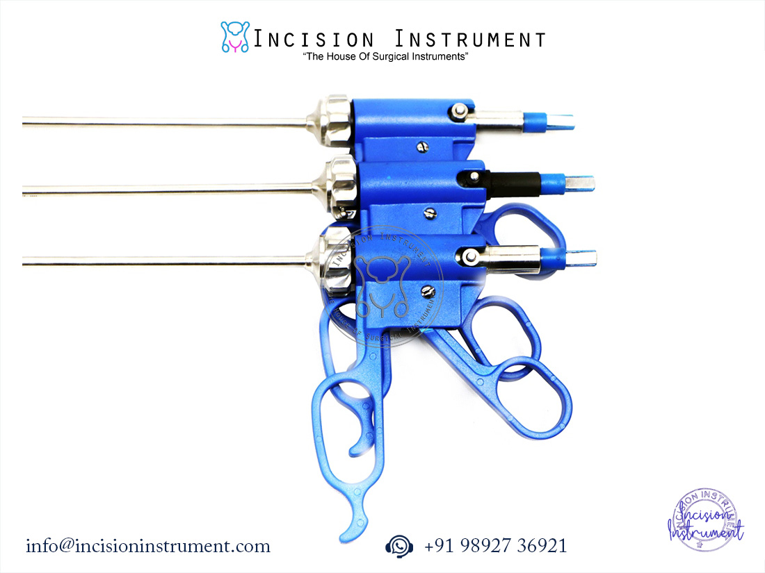 Laparoscopic Bipolar Maryland Ruby Fenestrated Forceps 5mm x 330mm CE Certified b